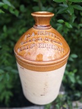 Vintage Stoneware Flagon J & A