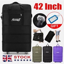 42" Ultra-Light 5 Wheel Expandable Folding Luggage Trolley Extra Large Travel