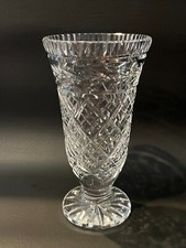 Waterford Crystal Retired Glandore Vase , 7" Tall, 3 1/2" Diameter