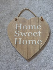 Wilko Home Sweet Home Rustic Wooden And White Writing Sign