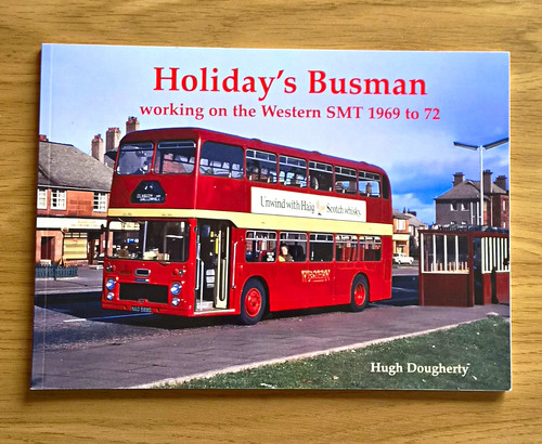 Holiday busman working - working, on