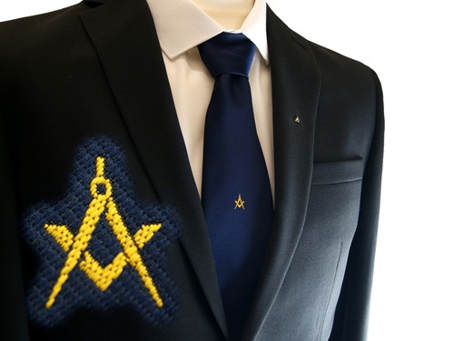 Freemasons masonic woven tie - masonic,