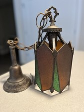 Antique Art Deco Slag Glass