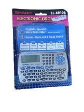 Sharp Electronic Organiser EL-6910B English Spanish Translator & Games Vintage
