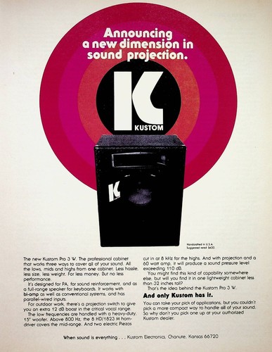 1978 kustom amplifier speaker - 1978,