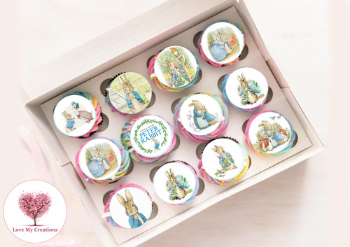 Peter rabbit cupcake - cupcake, edible