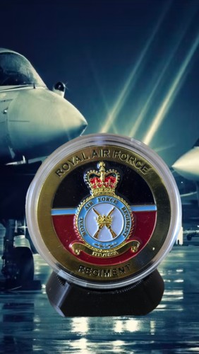 43mm raf regiment 24k plated - raf,
