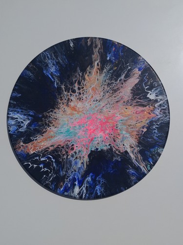 Handmade painting fluid art - handmade,