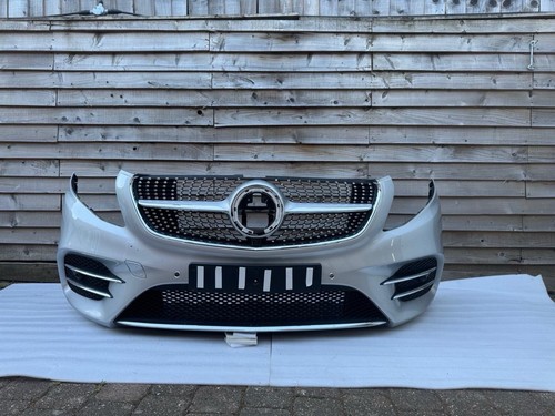 Genuine front bumper - bumper, silver