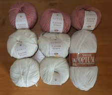 7 x Rowan Cotton Glace 100%