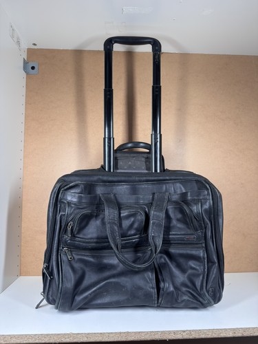 Tumi alpha black leather - alpha,