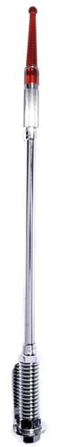 Antenna chrome red - flag, pole