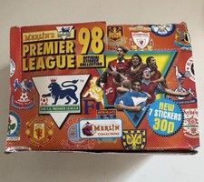 Merlin Premier League 1998 Full Box Of Stickers 100 Packs 