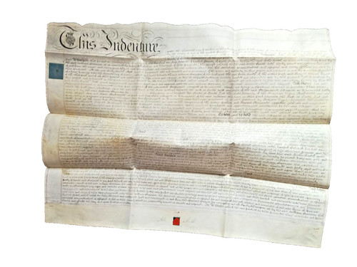 Regency vellum indenture - vellum,