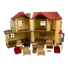Sylvanian Families Beechwood Hall House no fence / stairs with some accessories 