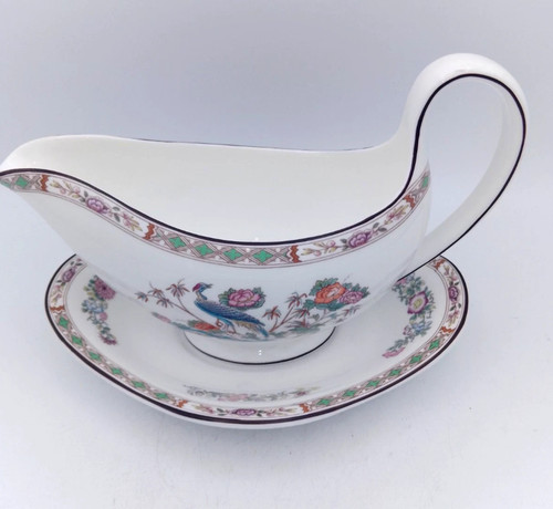 Wedgwood kutani crane gravy - crane,