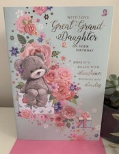 Great Granddaughter Birthday Card ~ Special Great Grandaughter ~ Cute Design X