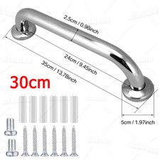 2X Safety Grab Bar Bathroom Support Handle Steel Bath Shower Toilet Hand Rail