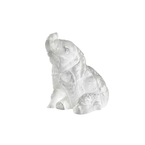 Lalique crystal baby - baby, elephant