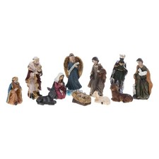 11pcs Christmas Nativity Figurine Set for Home Bedroom Manger Holy Family Scene