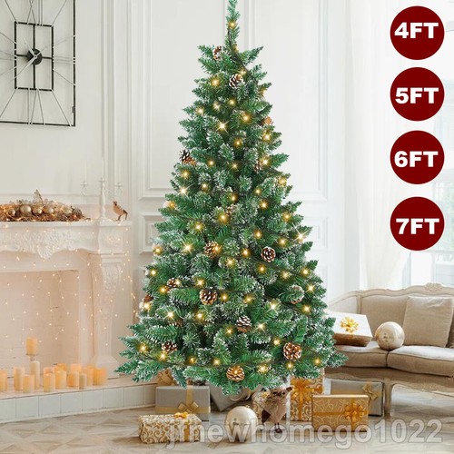 7ft snow flocked artificial - 4-7ft,