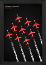 Red Arrows Formation Framed