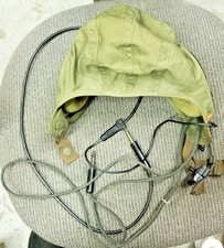 Mint Korean War Gentex Flight Helmet Summer Cap & Full Radio & connectors