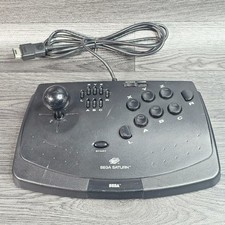 Sega Saturn Fighting Stick Arcade Controller MK-80302 Wired Black