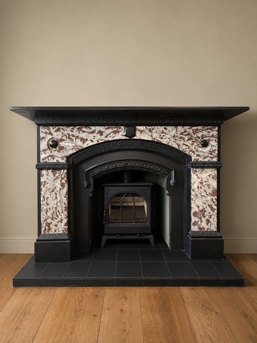 Large victorian breccia marble - victorian,
