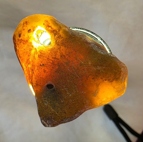 Natural flint hag stone - natural,