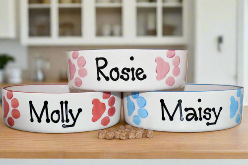 Personalised dog bowl cat bowl