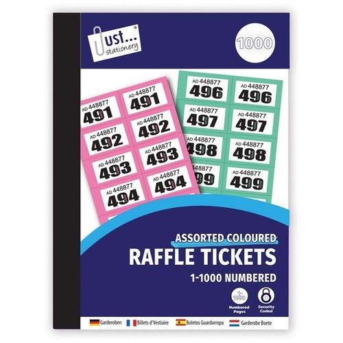 Cloakroom raffle tickets - cloakroom,