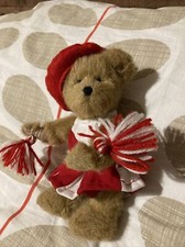Rare Boyds Pammy PomPom Cheerleader Jointed Teddy Bear 9” 23cm Plush Soft Toy E4