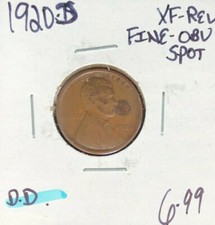 1920-D LINCOLN WHEAT CENT ~