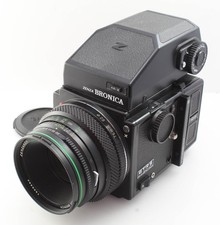 Bronica ETRS 6x4.5 Medium Format Camera w/ 75mm f/2.8 Lens + AE-II Prism Finder