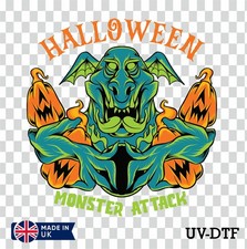 Monster Attack UV DTF Sticker