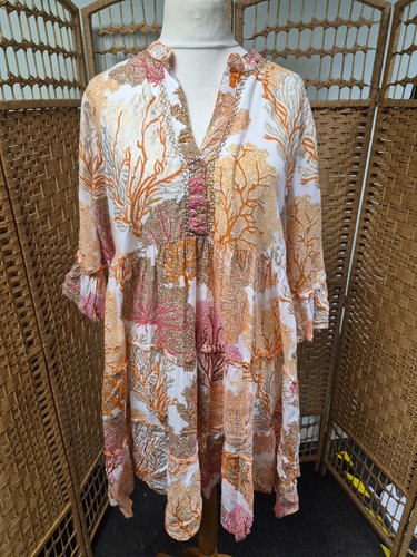 Roman tunic dress white - roman,
