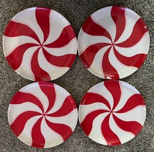 NEW SET of 4 Candy Cane Dinner