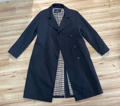Aquascutum trench coat navy - coat,