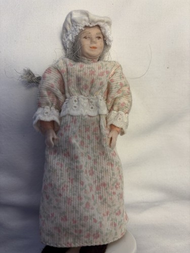 Dolls house figure old - house, lady