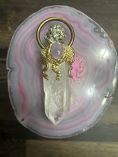 Clear Quartz Crystal Wand With