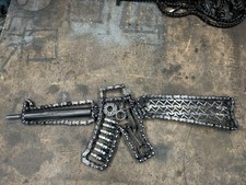 Scrap Metal Assault Rifle Made From Discarded Motorcycle Parts