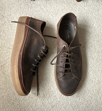 Clarks Mens Brown Lacing Casual Shoes Size 10 G