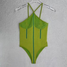 ZARA Ribbed Halter Bodysuit