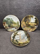 3  John Constable Collectors Plates Fine Bone China Staffordshire