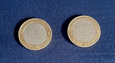 2X GB £2 Pound Coin 2012 Charles Dickens 1812- 1870 ONE HAS MINTING ERROR
