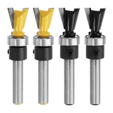 4pcs Dovetail Router Bits 1/4"
