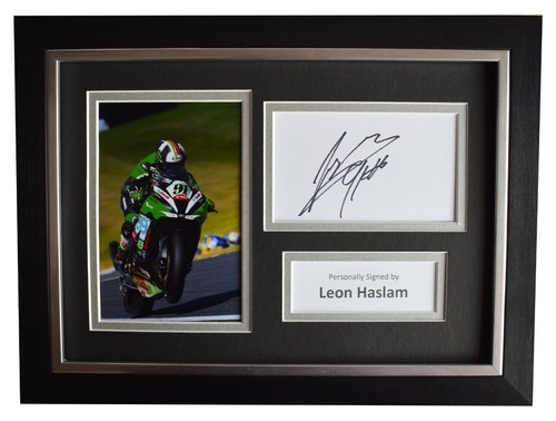Leon haslam signed - haslam, framed