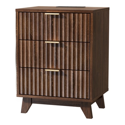 Bonnlo grille bedside table - grille,