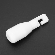 White 2pcs Hook Type Cane Tip